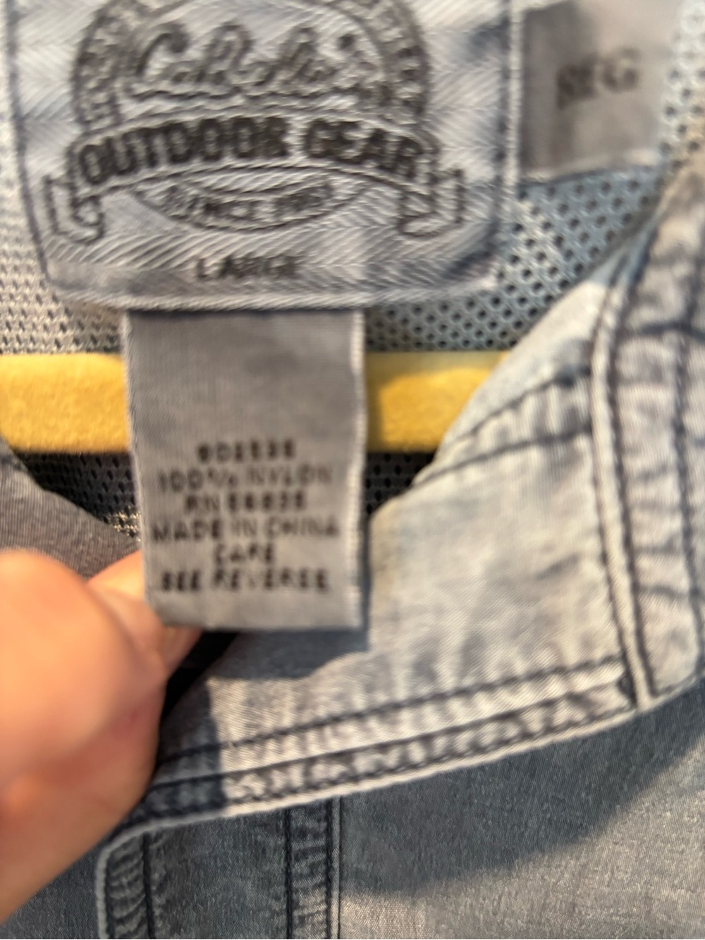 Cabela’s Outdoor Gear Vented Fishing Shirt Size L Blue Gray - Picture 6 of 14